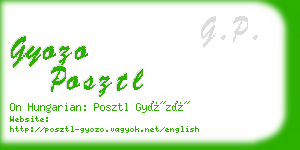 gyozo posztl business card